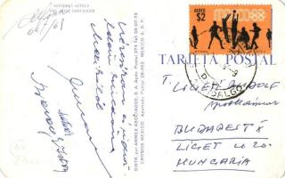XIX Olympiad / 1968 Summer Olympics in Mexico City; sport advertisement card (felületi sérülés / sur...