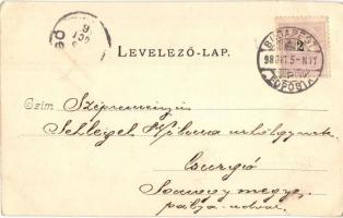 1898 Budapest V. Igazságügyi palota. Divald Károly 11. sz. (EK)