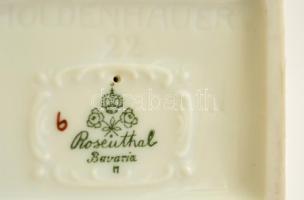 Rosenthal papagáj, kézzel festett, jelzett, hibátlan, m:16 cm