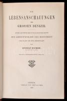 Rudolf Eucken: Die Lebensanschauungen der Grossen Denker. Leipzig, 1899, Veit&Comp. Német nyelven. Korabeli félbőr-kötés, festett lapélekkel, kopottas borítóval.