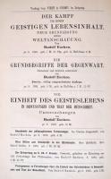 Rudolf Eucken: Die Lebensanschauungen der Grossen Denker. Leipzig, 1899, Veit&Comp. Német nyelve...