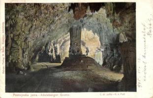Postojnska jama (Adelsberger Grotte); cave interior, Verlag M. Seber (EK)