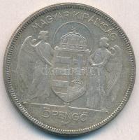 1930. 5P Ag "Horthy jobbra" T:2-
Adamo P8