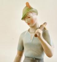 Drasche Ludas Matyi, kézzel festett, jelzett, alján apró lepattanással, m: 21,5 cm