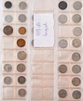 Lengyelország ~1966-1986. 179db-os fémpénz gyűjtemény albumba rendezve, közte forgalmi emlékkiadások...