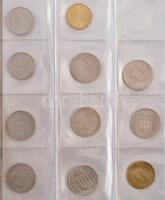 Vegyes: ~105db-os osztrák groschen és vegyes görög érme tétel, közepes méretű albumban T:vegyes
Mix...