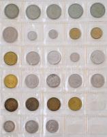 Vegyes: ~73db-os spanyol és portugál érme tétel, közepes méretű albumban T:vegyes Mixed: ~73pcs of Spanish and Portugese coins in medium sized binder C:mixed