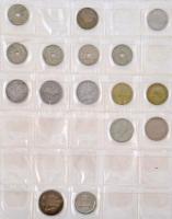 Vegyes: ~73db-os spanyol és portugál érme tétel, közepes méretű albumban T:vegyes
Mixed: ~73pcs of ...