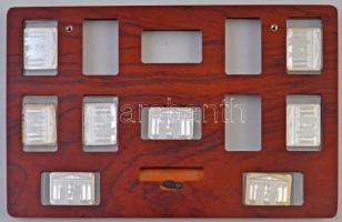 DN "Magyar Festészet Remekei" ezüstözött Cu emlékérem multicolor festéssel (8xklf) mind dí...