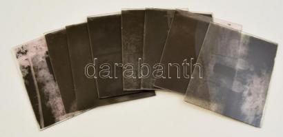 1933 Életképek a gödöllői cserkész jamboree-ról, 8 db üvegnegatív, dobozban, 9×12 cm