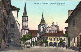 Lőcse, Levoca; harangtorony és városháza / Radnica so zvonicou / town hall and bell tower