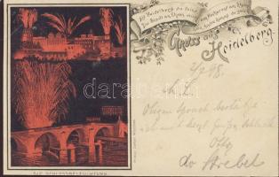 1898 Heidelberg fireworks litho