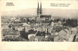 Zagreb, Zágráb; 17 db RÉGI városképes képeslap, vegyes minőség / 17 pre-1945 town-view postcards, mixed quality