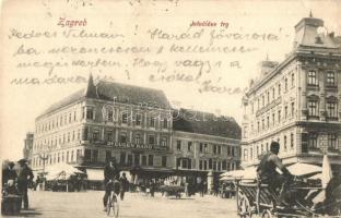 Zagreb, Zágráb; 17 db RÉGI városképes képeslap, vegyes minőség / 17 pre-1945 town-view postcards, mi...