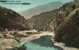 1912 Tátra, Kralován-szoros, Kralovansky priemysk; Klimacek Sándor kiadása / gorge (EK)