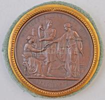 Ausztria 1873. Bécsi Világkiállítás bronzozott gyűjtői replika (82mm) T:2 Austria 1873. World Exhibition of Vienna bronze plated collectors replica (82mm) C:XF