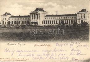 1898 Zagreb, Zágráb, Agram; Drzavni kolodvor, Edgar Schmidt / Vasútállomás / railway station (EK)