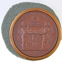 Franciaország 1867. Párizsi Világkiállítás bronzozott gyűjtői replika (78mm) T:2 France 1867. World Exhibition of Paris bronze plated collectors replica (78mm) C:XF