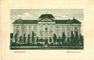 Békéscsaba, Rudolf gimnázium. W. L. Bp. 4010. (EK)