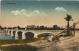 Érsekújvár, Nové Zámky; Nyitra híd / Nitra bridge (EK)