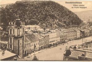 Besztercebánya, Banská Bystrica; Fő tér az Urpin-heggyel. Havelka József kiadása / main square, Urpín mountain (EK)