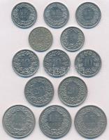 Svájc 1885-1985. 5r-1Fr (13xklf) T:2 Switzerland 1885-1985. 5 Rappen - 1 Franc (13xdiff) C:XF
