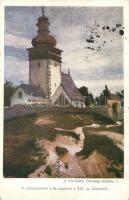 1909 Mohos, Nyitra-Poruba; Római katolikus templom a XIV. sz. közepéről; Víz-Csöpp Társaság kiadása / Roman Catholic church