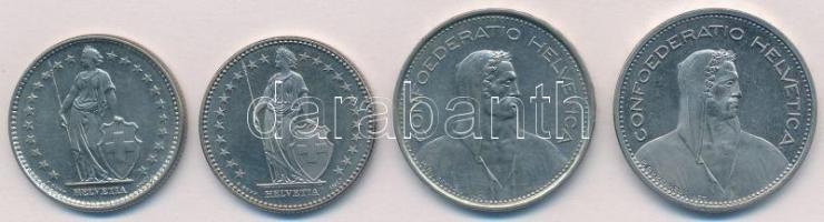 Svájc 1972-1989. 2Fr Cu-Ni (2x) + 1975-1985. 5Fr Cu-Ni (2x) T:2
Switzerland 1972-1989. 2 Francs Cu-...