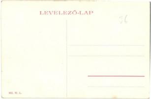 Pöstyén, Pistyan, Piestany; Parksor, villa. W. L. 882. / Parkzeile / park alley, villa