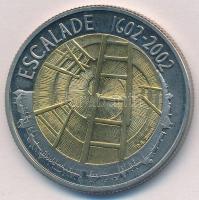 Svájc 2002. 5Fr bimetál Escalade ünnepe 1602-2002 T:1- Switzerland 2002. 5 Francs bi-metallic Fete de lEscalade 1602-2002 C:AU Krause KM#98