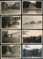 cca 1930-1960 Pozsonyi utcarészletek, 11 db fotó, hátuljukon feliratozva, 6×9 cm