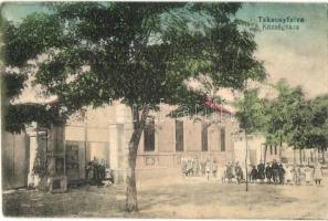 Taksony, Taksonyfalva, Takson, Matúskovo; Községháza, gyerekek. Fogyasztási Szövetkezet kiadása / town hall, children (EK)