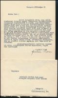 1939 Zsidó személy részére útlevelet megtagadó határozat, és az érintett rokonának közbenjárást kérő levele, valamint egy zsidókat gyalázó cikk.