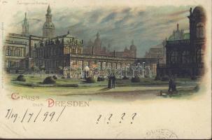 1899 Dresden Zwinger Litho (EB)