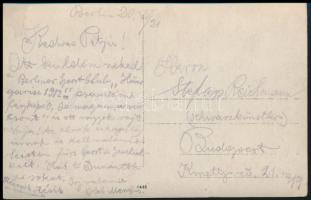 1921 A Berliner Sport Club "Hungarianer 1912" nevű magyar labdarúgócsapatának fényképe az ...