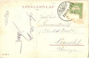 Tiszolc, Tisovec; Evangélikus templom, gyerekek. W. L. 706. / Lutheran church, children (EB)