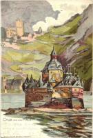 12 db RÉGI német és olasz litho városképes művészlap, vegyes minőségben / 12 pre-1945 German and Italian town-view art postcards, mixed condition, litho