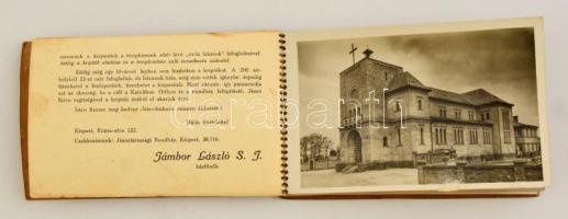 cca 1940 A kispesti Jézus szíve templom 10 képes fényképfüzet