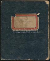 cca 1940-1950 Kézzel írt régi szakácskönyv, érdekes receptekkel, kopott borítóval