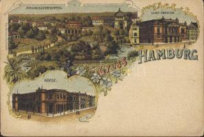 Hamburg with Zoological Garden litho (EB)
