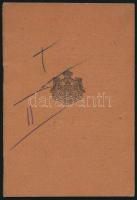 1924 Román Királyság által kiállított fényképes útlevél, bejegyzésekkel, okmánybélyegekkel / Romania...
