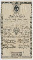 1806. 5G Bécsi városi bankócédula T: III szép papír Habsburg Monarchy 1806. 5 Gulden Wiener-Stadt Banco-Zettel C:F fine paper Adamo G39