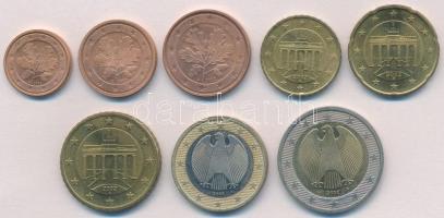 Németország 2002A 1c-2E (8xklf) forgalmi sor T:1-,2
Germany 2002A 1 Cent - 2 Euro (8xdiff) coin set...
