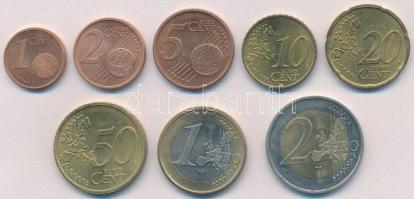 Németország 2002D 1c-2E (8xklf) forgalmi sor T:1-,2 Germany 2002D 1 Cent - 2 Euro (8xdiff) coin set C:AU,XF