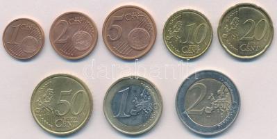 Szlovákia 2009. 1c-2E (8xklf) forgalmi sor T:2 Slovakia 2009. 1 Cent - 2 Euro (8xdiff) coin set C:XF