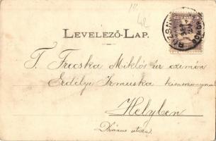 1901 Rozsnyó, Roznava; utcakép / street view (EK)