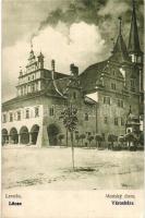 Lőcse, Levoca; Városház. Fried Árminné kiadása / Mestsky dom / town hall