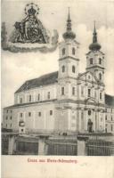 1910 Sasvár, Sastín, Mária Sasvár, Maria-Schlossberg; templom, szentkép / Panna Maria Sastinska / church with icon