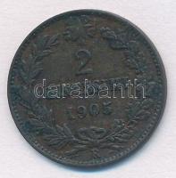 Olaszország 1905R 2c Cu "III. Viktor Emánuel" T:2
Italy 1905R 2 Centesimi Cu "Vittor...