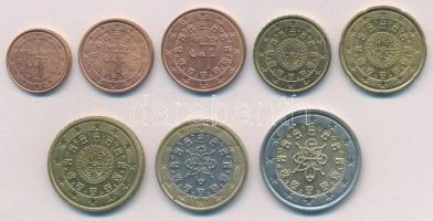 Portugália 2002. 1c-2E (8xklf) forgalmi sor T:2
Portugália 2002. 1 Cent - 2 Euro (8xdiff) coin set ...